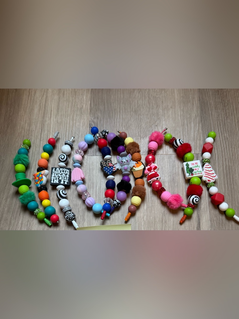 Tumbler handle bracelets